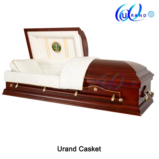 Funeral Army/Navy/Airforce Solid Wood Casket