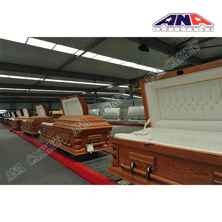 Ana Low Price Hot Sale American Style 22 Ga Steel Coffin Casket with Sample