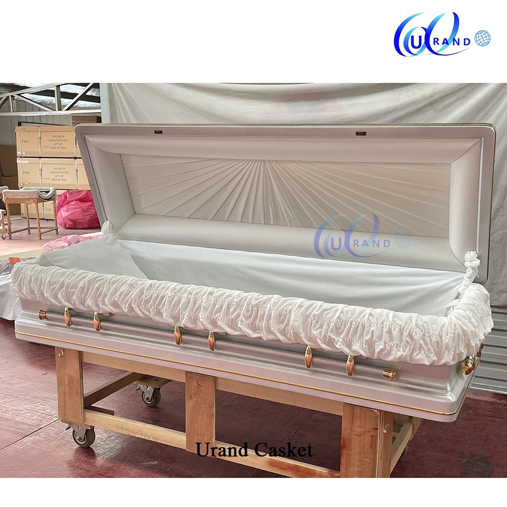 Full Couch Solid Poplar High Gloss Wooden Casket