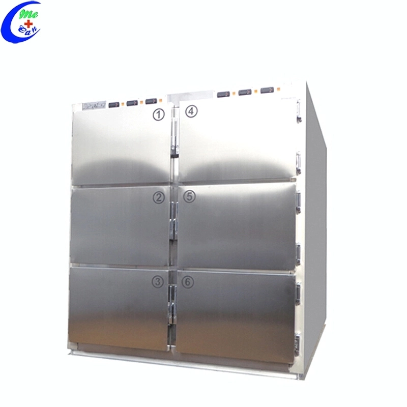 Medical Funeral Products Stainless Steel Bodies Mortuary Refrigerator Morgue Freezer