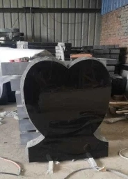 Absolutely Natural Black Granite Funeral Granite Carved Stone Customized Black Headstone/Monument/Tombstone/Memorial