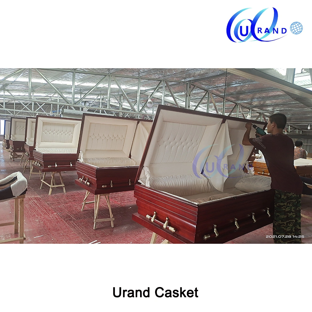 Oversize Funeral Adult Velvet Interior Hot Sale Coffin and Casket