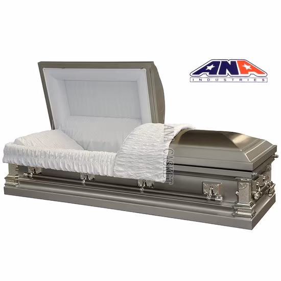 Ana 18ga Autumn Haze Brush Copper Funeral Metal Casket