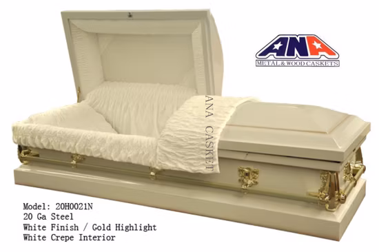 20ga Going Home Square Corner Funeral Metal Casket