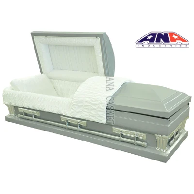 China Ana American Style Oversize Metal 18 Ga Steel Casket Funeral Supplies
