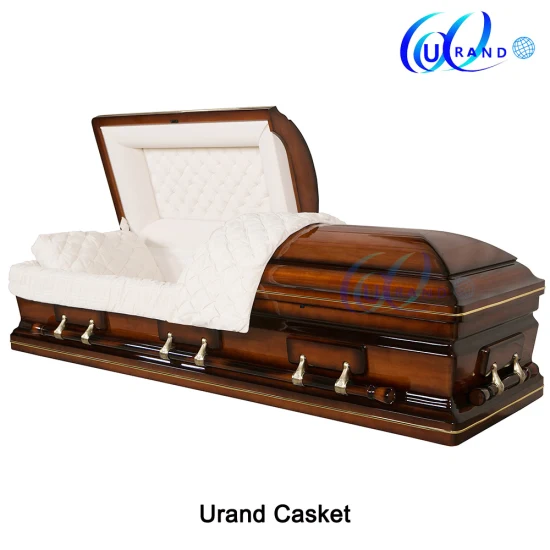 Wooden Casket Solid Poplar Funeral Coffin and Casket