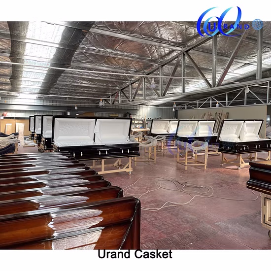 Wooden Casket Solid Poplar Funeral Coffin and Casket