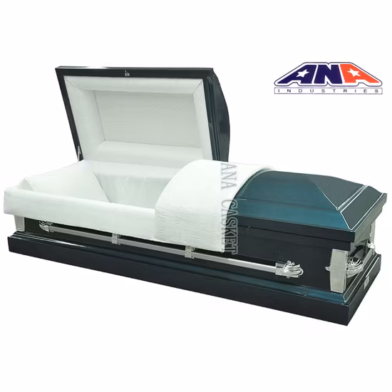 Ana Low Price Hot Sale American Style 22 Ga Steel Coffin Casket with Sample