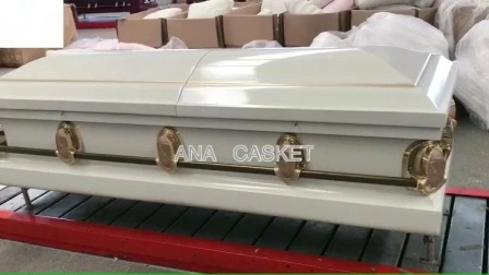 Ana 20ga Antique White Going Home Funeral Metal Casket