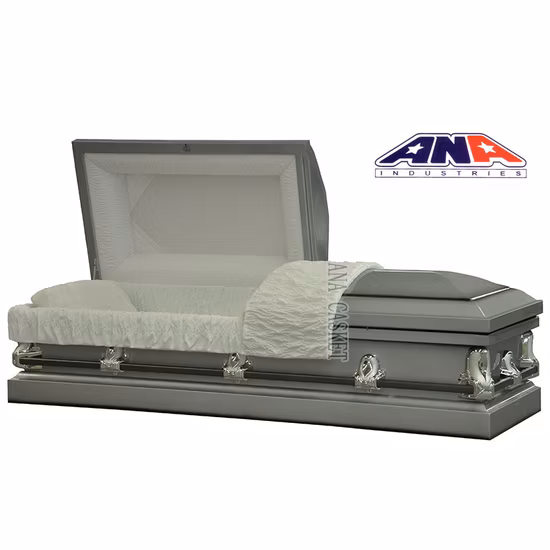 Ana 20ga Antique White Going Home Funeral Metal Casket