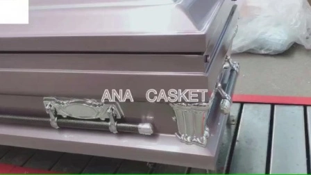 Us Style Luxury Solid Copper Funeral Metal Casket