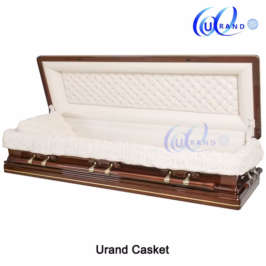 Full Couch Solid Poplar High Gloss Wooden Casket