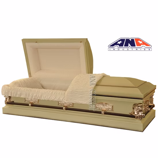 Ana American Funeral Supply Metal 20 Ga Steel Funeral Casket