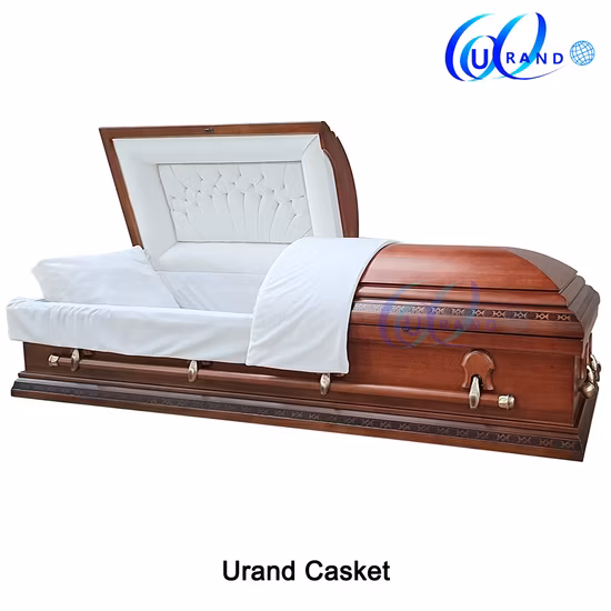 Solid Mahogany Full Couch Wooden Burial Casket