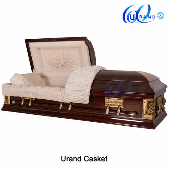 Funeral Solid Mahogany American Wooden Casket