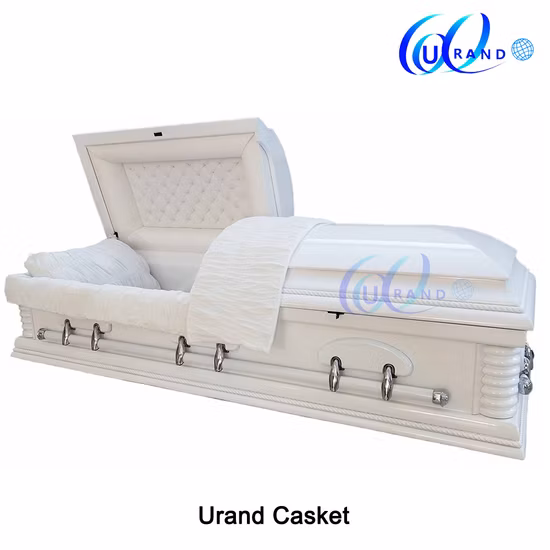 White Burial High Gloss Solid Poplar Casket